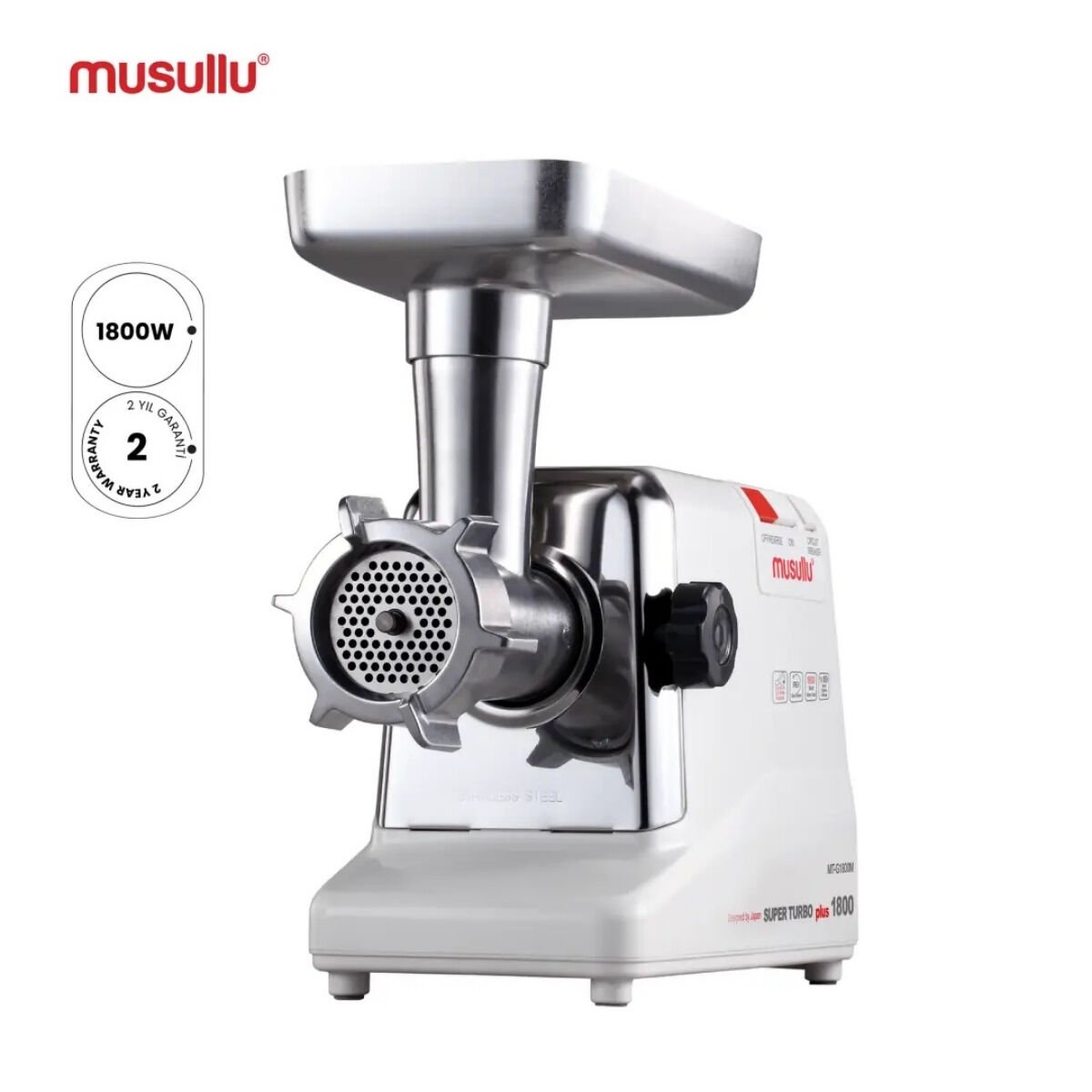 Musullu Et Kıyma Makinesi 1800W MT-G1800M