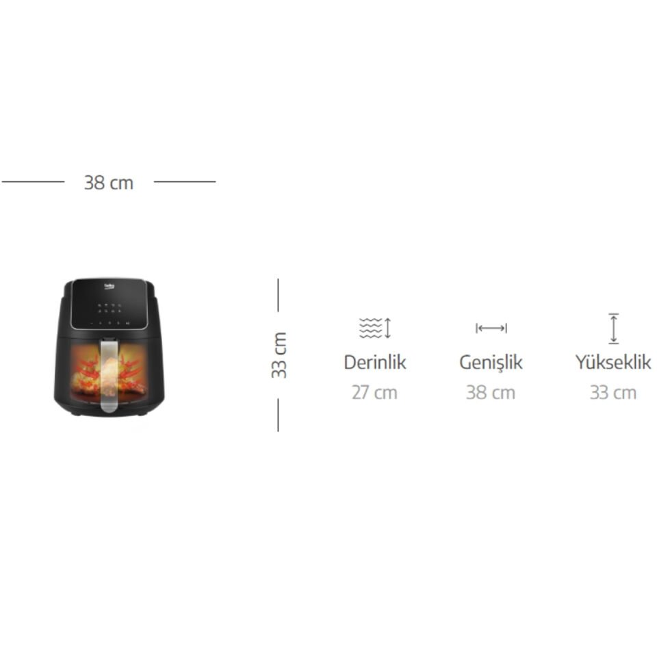 Beko FitFry FRA 5244 4.7 lt Yağsız Fritöz