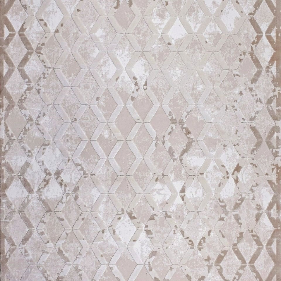 Kreasyon Elkenz 7558 Bej Uzun Ömürlü Yumuşak Dokulu Kesme Halı