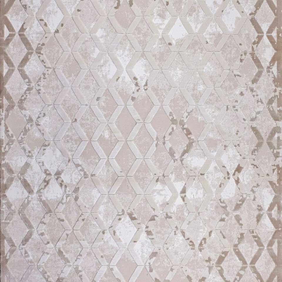 Kreasyon Elkenz 7558 Bej Uzun Ömürlü Yumuşak Dokulu Kesme Halı