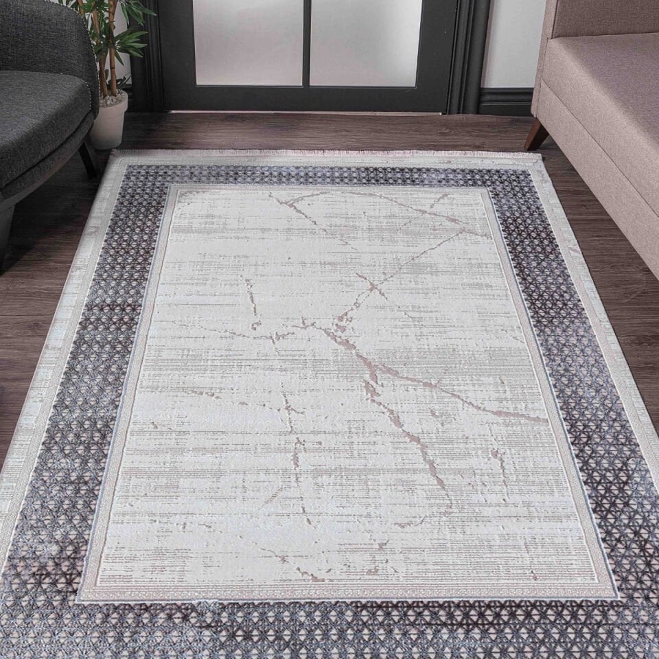 Kreasyon Nar A0207 Bej Uzun Ömürlü Yumuşak Dokulu Halı 200x290