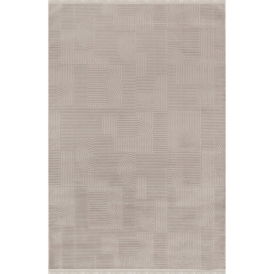 Kreasyon Akasya AK008 Vizon Uzun Ömürlü Yumuşak Dokulu Halı 200x290