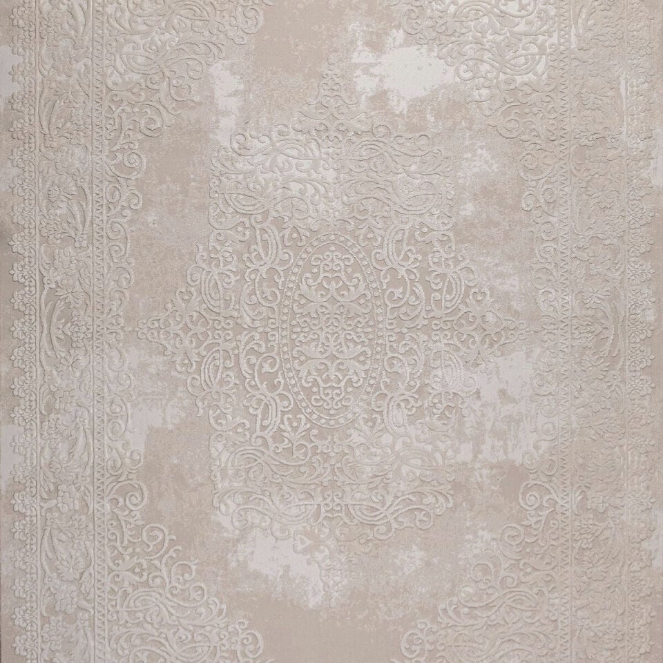 Kreasyon Elkenz 7559 Bej Uzun Ömürlü Yumuşak Dokulu Halı 200x290