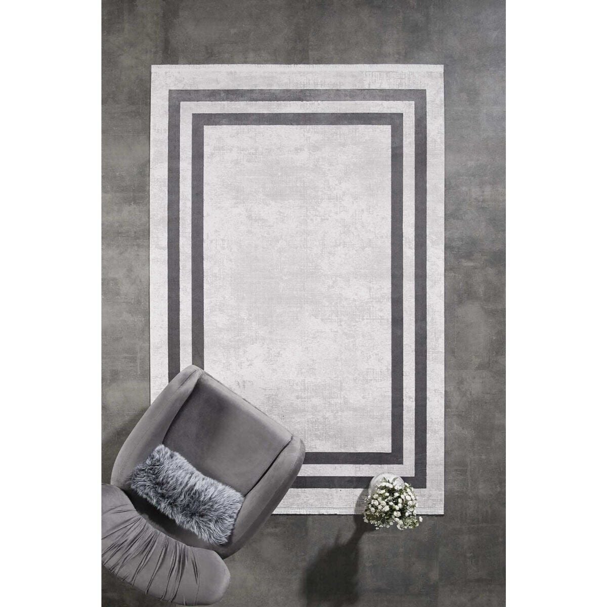 Gümüşsuyu Black & Brown Halı 11297 Gri 200x290